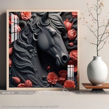 file tranh con giap decor tuoi con ngua ngo dep 224