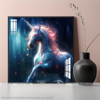 file tranh con giap decor tuoi con ngua ngo dep 225