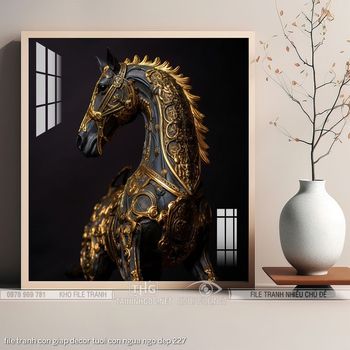 file tranh con giap decor tuoi con ngua ngo dep 227