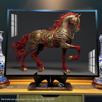 file tranh con giap decor tuoi con ngua ngo dep 228