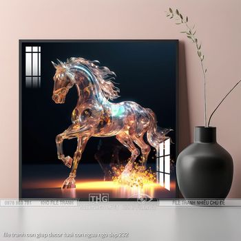 file tranh con giap decor tuoi con ngua ngo dep 232