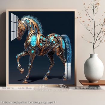 file tranh con giap decor tuoi con ngua ngo dep 244