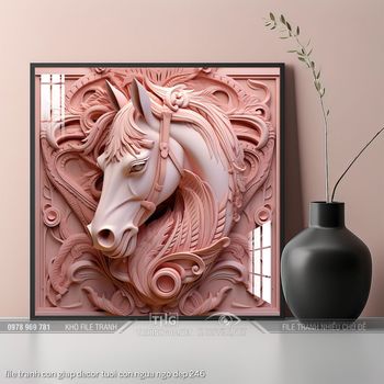 file tranh con giap decor tuoi con ngua ngo dep 246