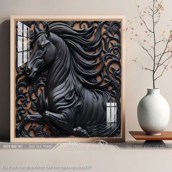 file tranh con giap decor tuoi con ngua ngo dep 247