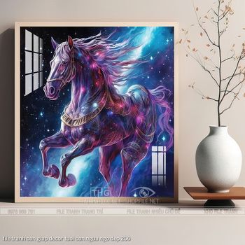 file tranh con giap decor tuoi con ngua ngo dep 256