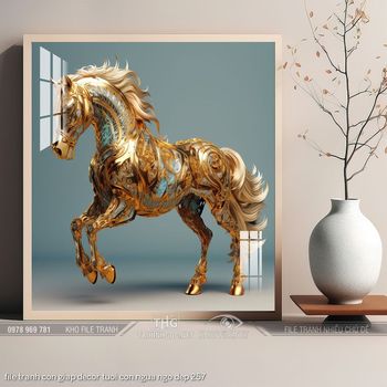 file tranh con giap decor tuoi con ngua ngo dep 257