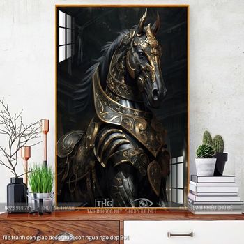 file tranh con giap decor tuoi con ngua ngo dep 261