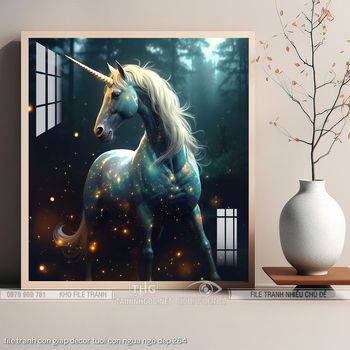 file tranh con giap decor tuoi con ngua ngo dep 264