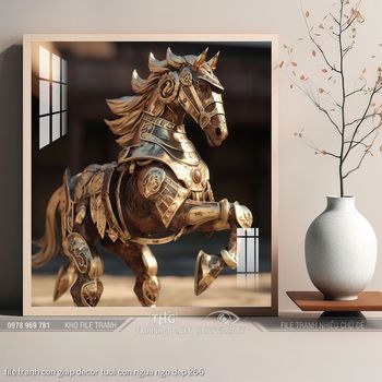 file tranh con giap decor tuoi con ngua ngo dep 266