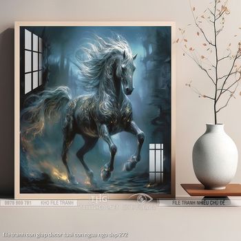 file tranh con giap decor tuoi con ngua ngo dep 272