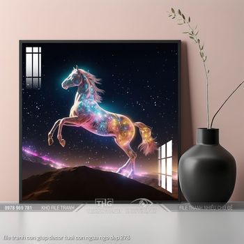 file tranh con giap decor tuoi con ngua ngo dep 278