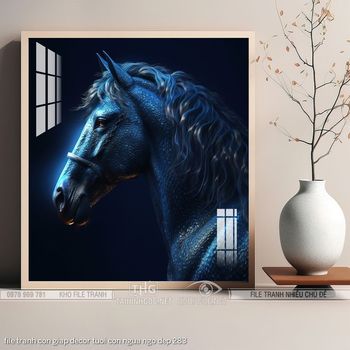 file tranh con giap decor tuoi con ngua ngo dep 283