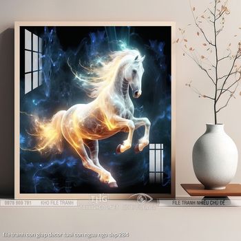 file tranh con giap decor tuoi con ngua ngo dep 284