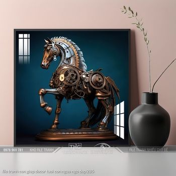 file tranh con giap decor tuoi con ngua ngo dep 285