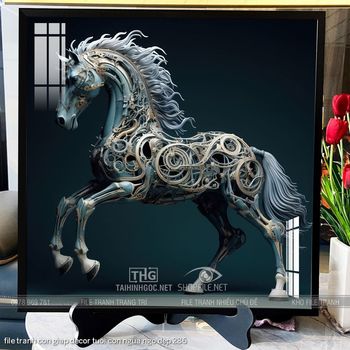 file tranh con giap decor tuoi con ngua ngo dep 286