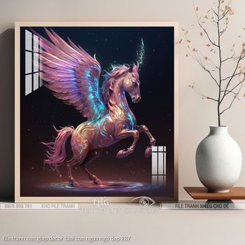 file tranh con giap decor tuoi con ngua ngo dep 287