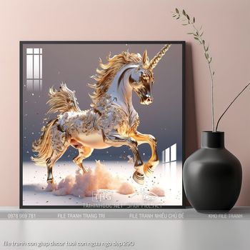 file tranh con giap decor tuoi con ngua ngo dep 290