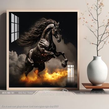 file tranh con giap decor tuoi con ngua ngo dep 293