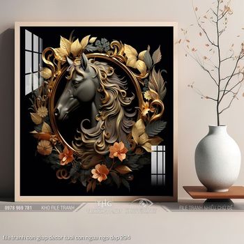 file tranh con giap decor tuoi con ngua ngo dep 294