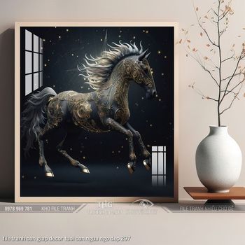 file tranh con giap decor tuoi con ngua ngo dep 297