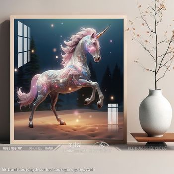 file tranh con giap decor tuoi con ngua ngo dep 304