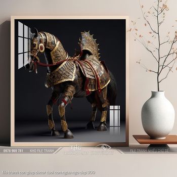 file tranh con giap decor tuoi con ngua ngo dep 309