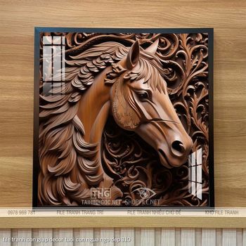 file tranh con giap decor tuoi con ngua ngo dep 310