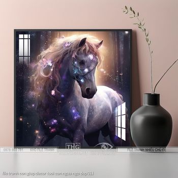 file tranh con giap decor tuoi con ngua ngo dep 311