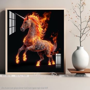 file tranh con giap decor tuoi con ngua ngo dep 316