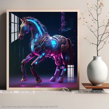 file tranh con giap decor tuoi con ngua ngo dep 318