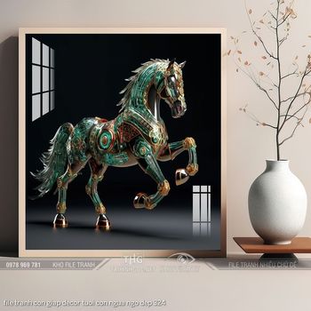 file tranh con giap decor tuoi con ngua ngo dep 324