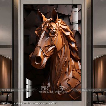 file tranh con giap decor tuoi con ngua ngo dep 328