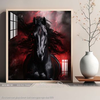 file tranh con giap decor tuoi con ngua ngo dep 330