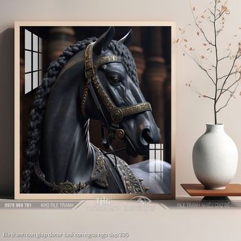 file tranh con giap decor tuoi con ngua ngo dep 335