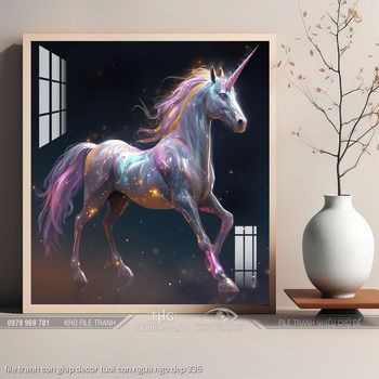 file tranh con giap decor tuoi con ngua ngo dep 336