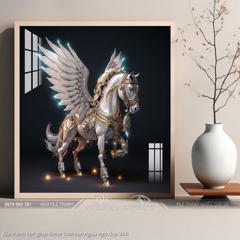 file tranh con giap decor tuoi con ngua ngo dep 344