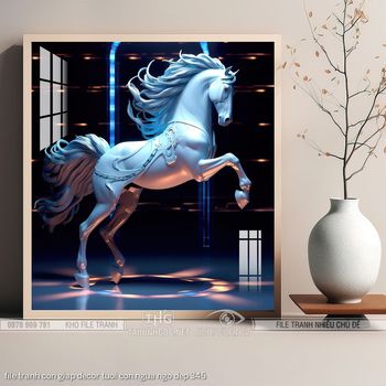 file tranh con giap decor tuoi con ngua ngo dep 345