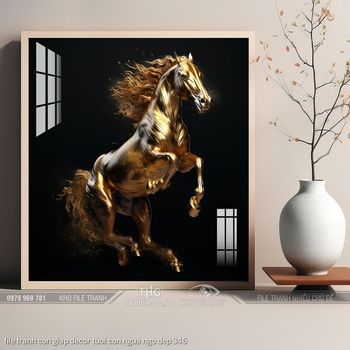 file tranh con giap decor tuoi con ngua ngo dep 346