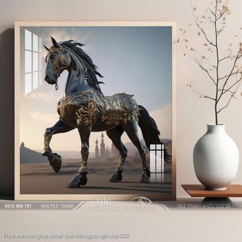 file tranh con giap decor tuoi con ngua ngo dep 352