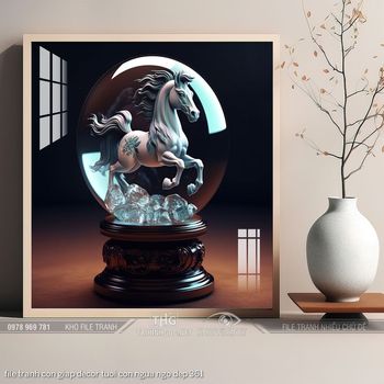 file tranh con giap decor tuoi con ngua ngo dep 361