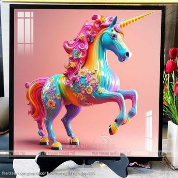 file tranh con giap decor tuoi con ngua ngo dep 363