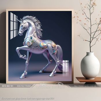 file tranh con giap decor tuoi con ngua ngo dep 364