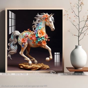 file tranh con giap decor tuoi con ngua ngo dep 365