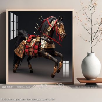 file tranh con giap decor tuoi con ngua ngo dep 366