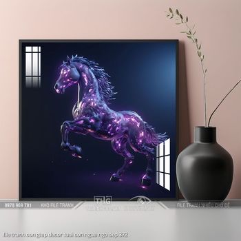 file tranh con giap decor tuoi con ngua ngo dep 372