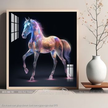 file tranh con giap decor tuoi con ngua ngo dep 376