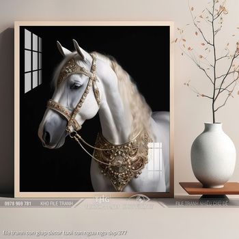 file tranh con giap decor tuoi con ngua ngo dep 377