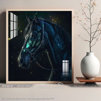 file tranh con giap decor tuoi con ngua ngo dep 378