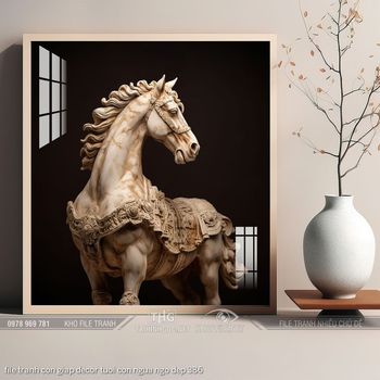 file tranh con giap decor tuoi con ngua ngo dep 386