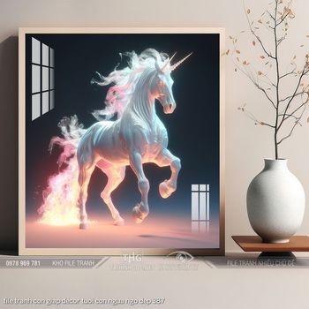 file tranh con giap decor tuoi con ngua ngo dep 387